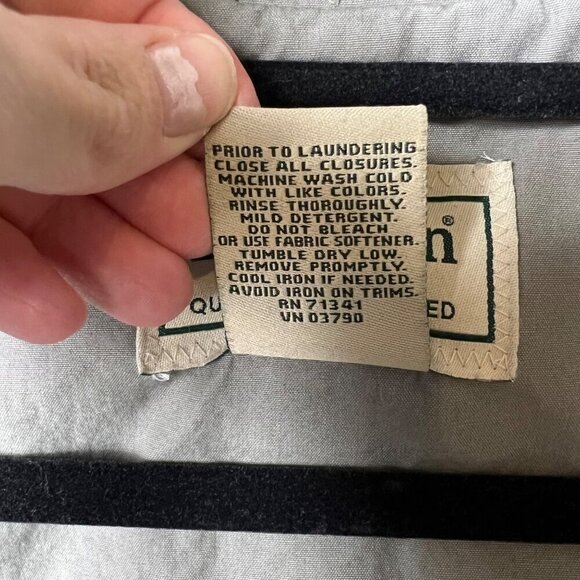 VTG L.L. Bean Safari Hunting Photography Military Button Shirt Jacket Large RARE - Picture 11 of 12
